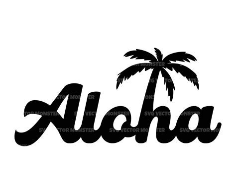 Aloha Svg Palm Tree Svg Hawaii Svg Summer Svg Beach Svg Etsy Uk