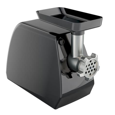 Premium Psd Black Electric Meat Grinder Meat Mincer 3d Rendering