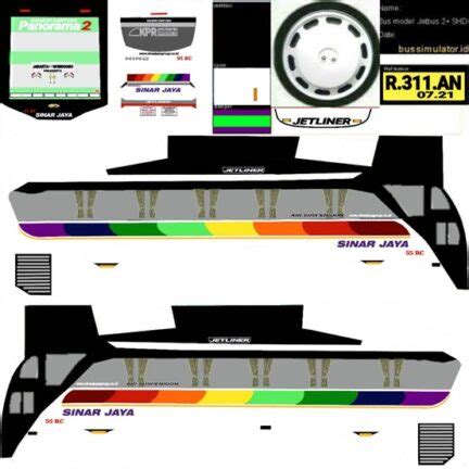 Livery Bussid Sinar Jaya Hd Shd Dan Xhd Lengkap