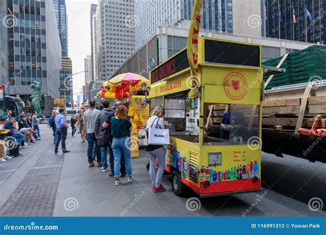 The Halal Guys Street Food In New York City Editorial Photography