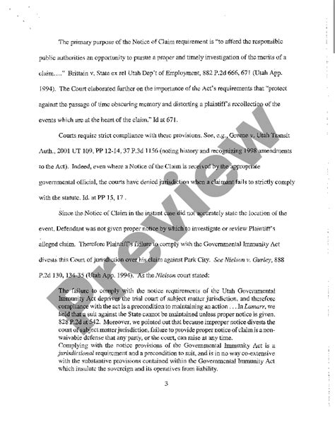 Utah Memorandum In Support Of Defendant S Motion To Dismiss And Or