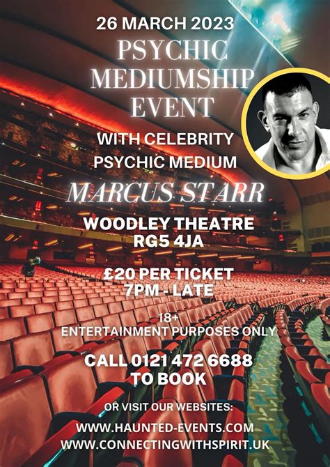 Marcus Starr On Twitter March Psychic Mediumship The Woodley