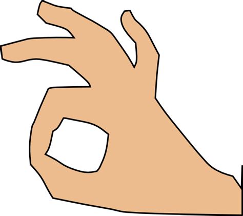 Ok Hand Sign Transparent PNG PNG Mart