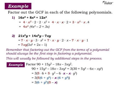 Factoring Polynomials