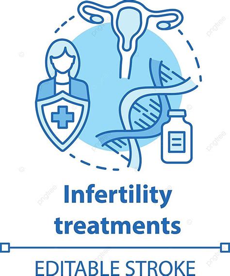 Icon For Infertility Treatments Reproductive Health Isolated Vector