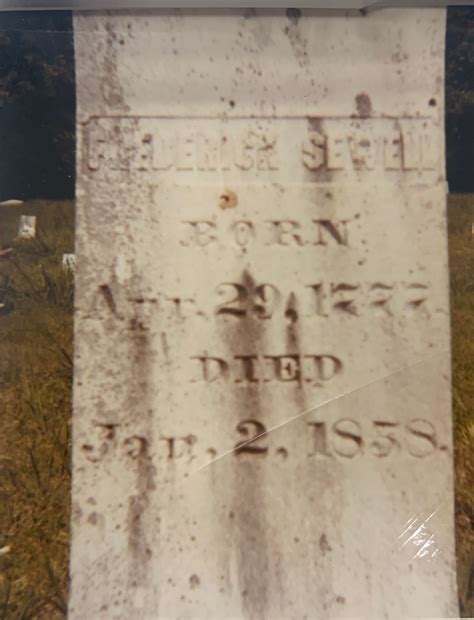 Frederick Sewell (1777-1858) - Find a Grave Memorial