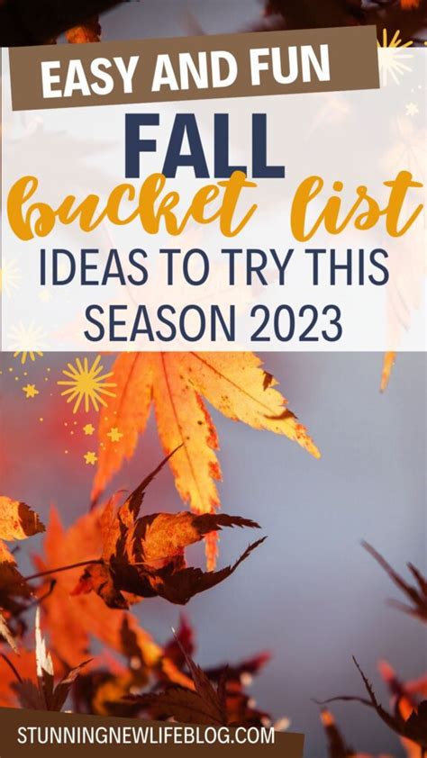 The Ultimate Fun Exciting Fall Bucket List Ideas To Do In 2023