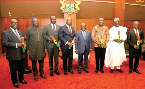 President Akufo Addo Swears In 5 New Ministers Deputy Into Office