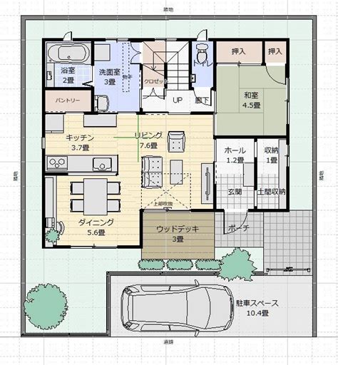 間取図集30～35坪 家族のつながりを大切にした温かく優しい家 アトリエコジマ～注文住宅理想の間取り作りと失敗しないアイデア・実例集