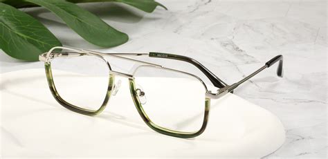 Michael Aviator Prescription Glasses Green Mens Eyeglasses Payne Glasses