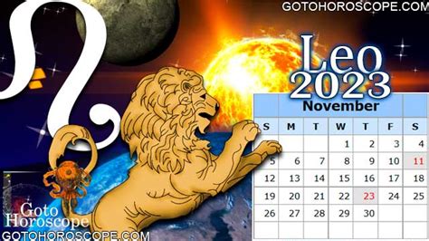 November 2023 Leo Horoscope Free Monthly Horoscope For November 2023 And Leo Astrology Forecast