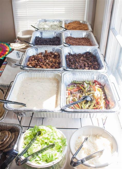 Burrito Bar Taco Bar Mexican Food Party Cinco De Mayo Party Fiesta Bbqpartyidea Mexican