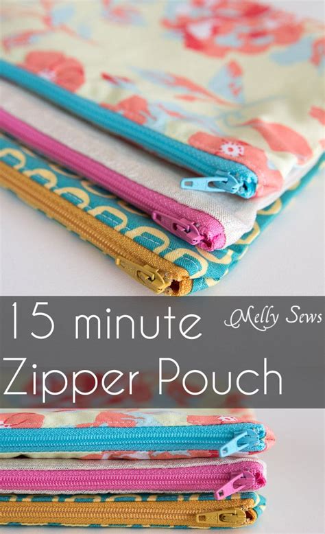 How To Sew A Zipper Pouch Tutorial Melly Sews