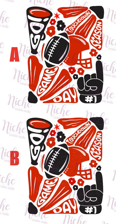 Foo5197 Football Collage Decal Niche Creative Studio