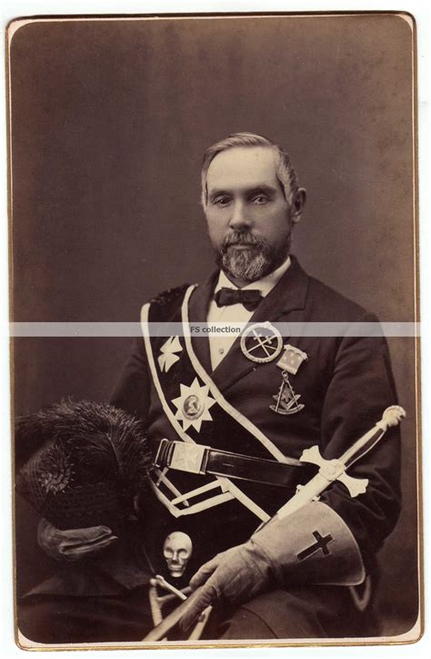 Atractive Freemason Portrait Masonic Medals And Jewels Gentlemans