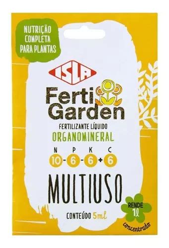 Fertilizante concentrado multipropósito Isla de 5 ml de Fertigarden