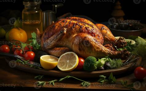 Mouthwatering Roasted Chicken Presentation. Generative By Ai 29505616 Stock Photo at Vecteezy