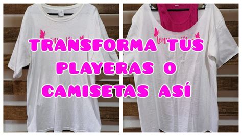 MIRA COMO PUEDES TRANSFORMAR UNA PLAYERA O CAMISETA FÁCILMENTE Lenny