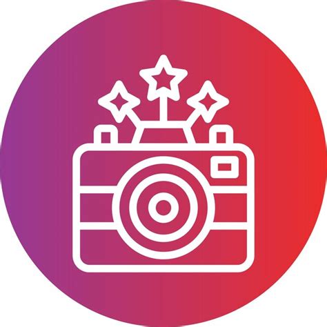 Diseño Vectorial Estilo Del Icono De La Cámara De Año Nuevo Vector