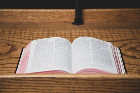Bible On A Pulpit Church Stock Photos Logos Sermons