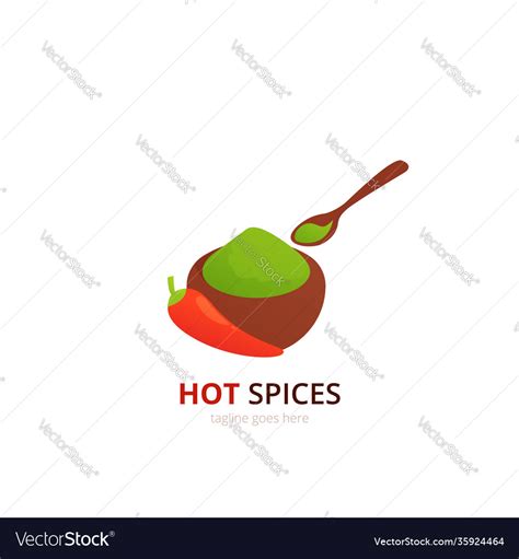 Spices logo concept design food Royalty Free Vector Image