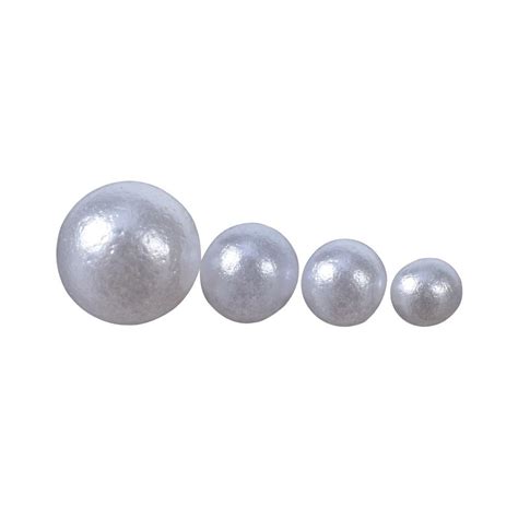 Buy Pcs Lot No Hole Abs Imitation Pearl Beads Acrylic White