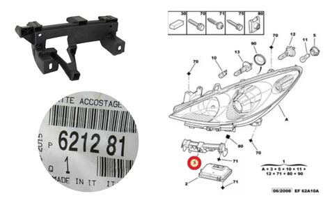 Suporte Guia Do Farol Peugeot 307 2007 A 2012 Lado Esquerdo Novo