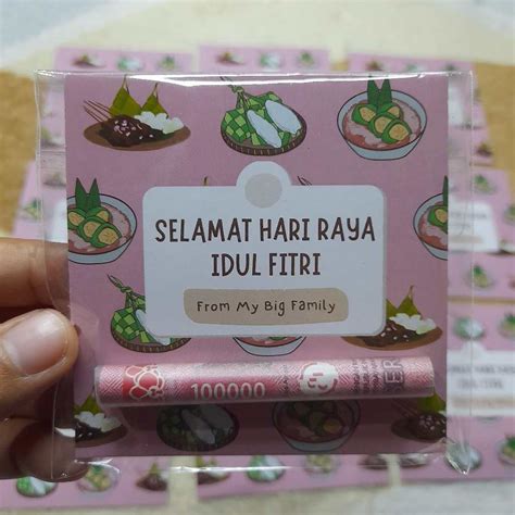 Jual Amplop Lebaran Aesthetic 2024 Amplop Thr Lucu Model Sedotan Gulung