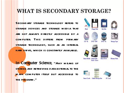 secondary storage