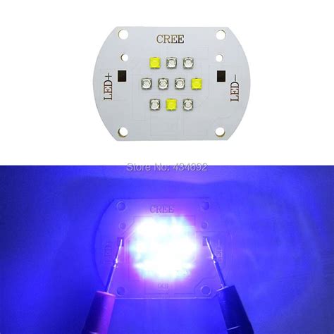 Free Shipping 50W Cree XTE XT E Led Emitter Light 7pcs 455nm Royal Blue