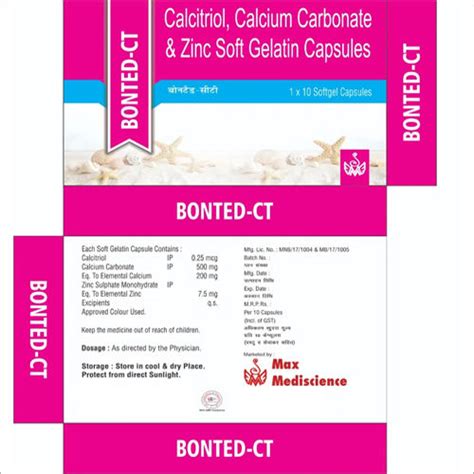 Calcitriol Calcium Carbonate And Zinc Soft Gelatin Capsules General