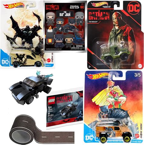 Hot Wheels Stingray Catwoman Riddler Penguin First Appearance Batmobile The Batman 5 Pack