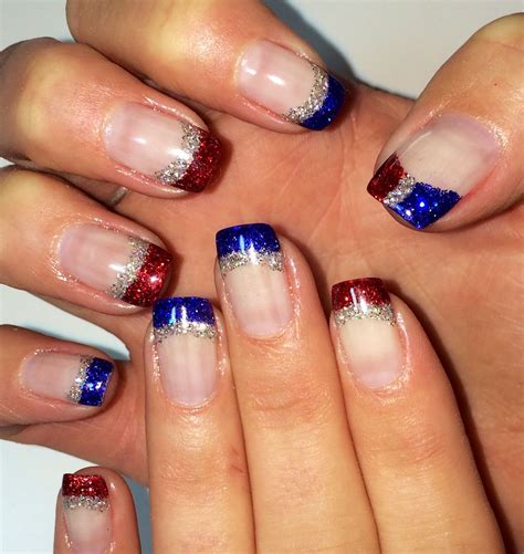 Th Of July Nails Glitter Gel Nail Art Bymargarita Pink Gel Nails