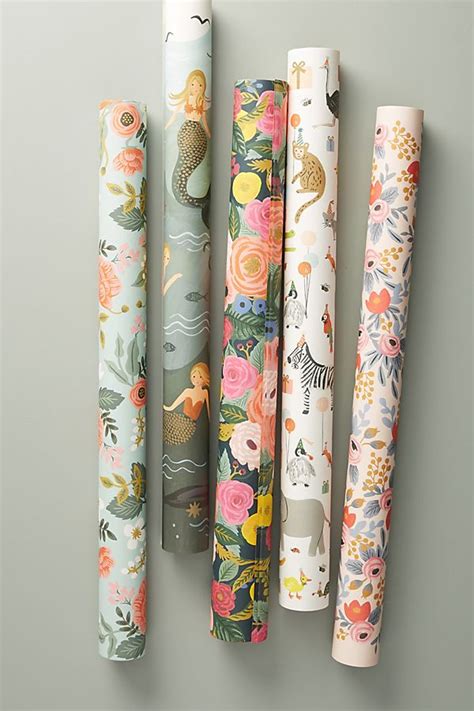 Rifle Paper Co Anthropologie Wrapping Paper Roll