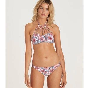 Billabong Swim Billabong Floral Hi Neck Bikini Set Poshmark