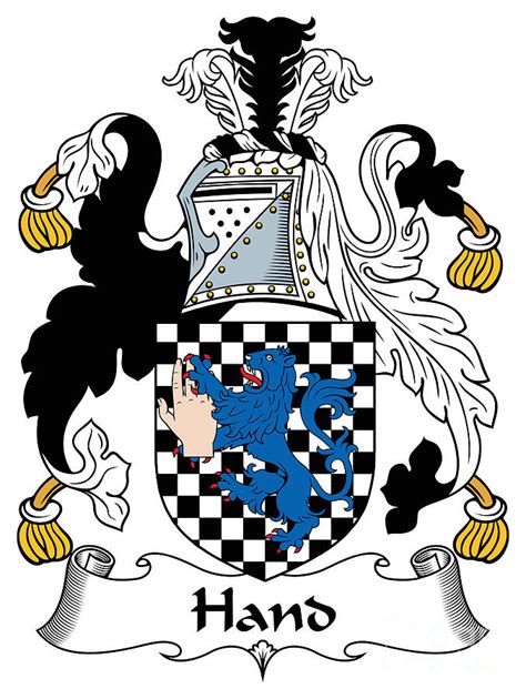 Hand Coat Of Arms Irish Digital Art By Heraldry