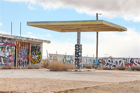 Abandoned Gas Station On Interstate West To Flagstaff Flickr