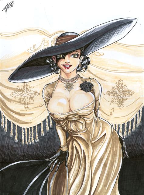 Lady Dimitrescus By Hikashy Hentai Foundry