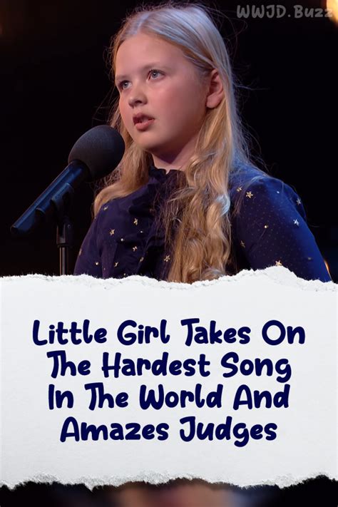 Little Girl Takes On The Hardest Song In The World And Amazes Judges – WWJD