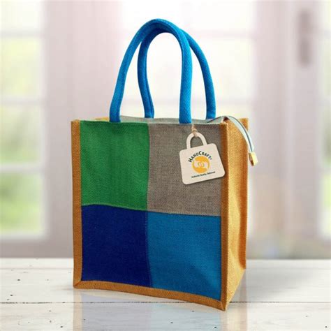 Small Jute Bag With Zip Fs 002 A Bags Factory Company