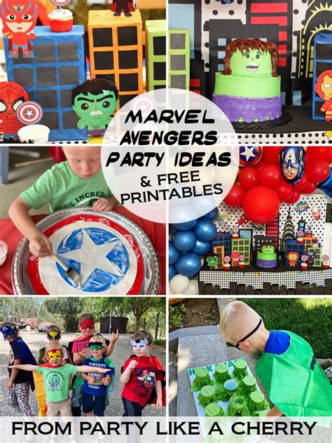 DIY Marvel Party Ideas - Party Like a Cherry