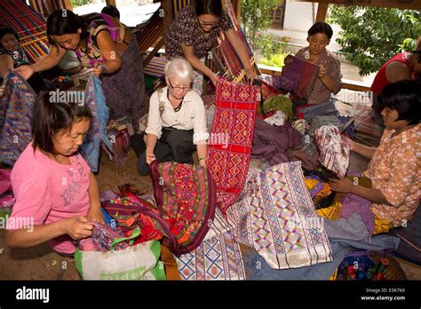 Eastern Bhutan Lhuentse Khoma Village Western Tourist Viewing Hand