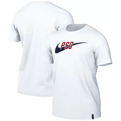 Mens Nike White Paris Saint Germain Swoosh T Shirt