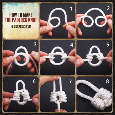 The Padlock Knot - Step-by-Step (image) Instructions 💜 - Written instructions feat. in my book ...