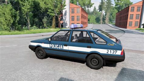 BeamNG Drive FSO Polonez Caro Policja 1991 Car Show Test Drive