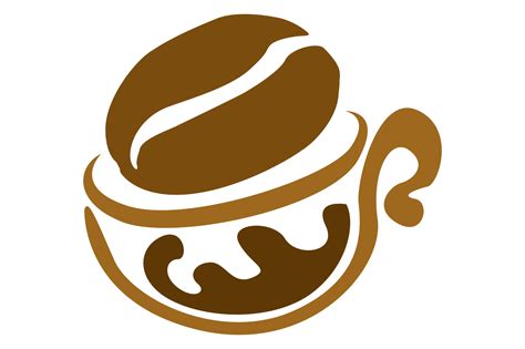 Coffee Bean Logo On Transparent Background 24033529 PNG