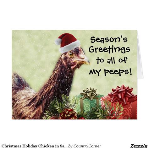 Funny Chicken Christmas Cards Christmas Carol