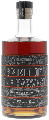 Dark Door Spirit Of The Harvest Rye Whiskey Ml Luekens Wine Spirits