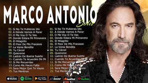 Marco Antonio Solís grandes éxitos 2024 Las mejores baladas románticas