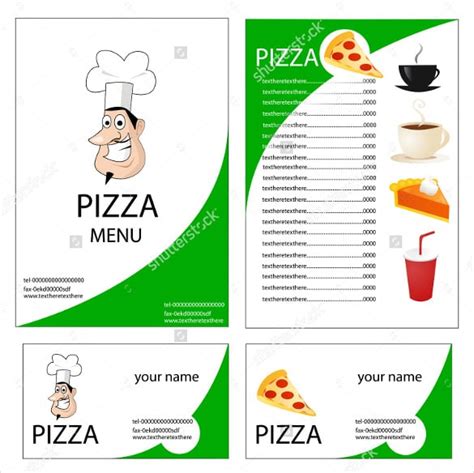 Free Printable Pizza Menu Templates